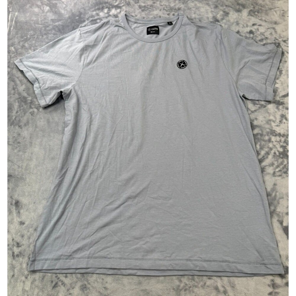 Cuts Clothing Short Sleeve Crew Box Fit T-Shirt Mens XXL Teal Box Cut